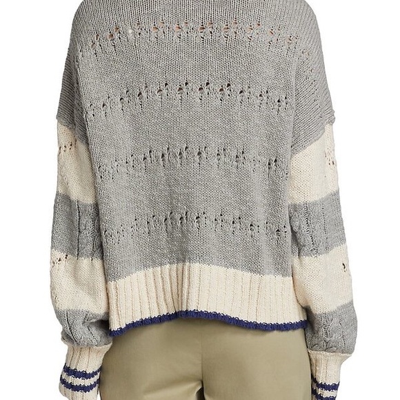 𝓯𝓹 Free People ~ Pembrook Sweater in Ivory Combo - Picture 8 of 13